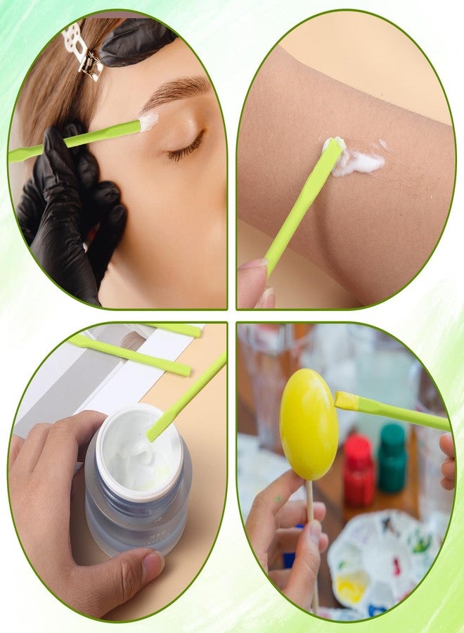 Larrel 4PCS Eyebrow Wax Sticks, Silicone Eyebrow Wax Stick, Green Waxing Spatulas, Non-Stick Waxing Spatulas, Reusable Hair Removal Sticks For Home Salon and Body Use, Hard Wax-Stick - Image 4